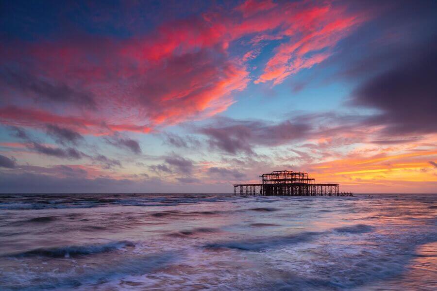 Sunset at the pier